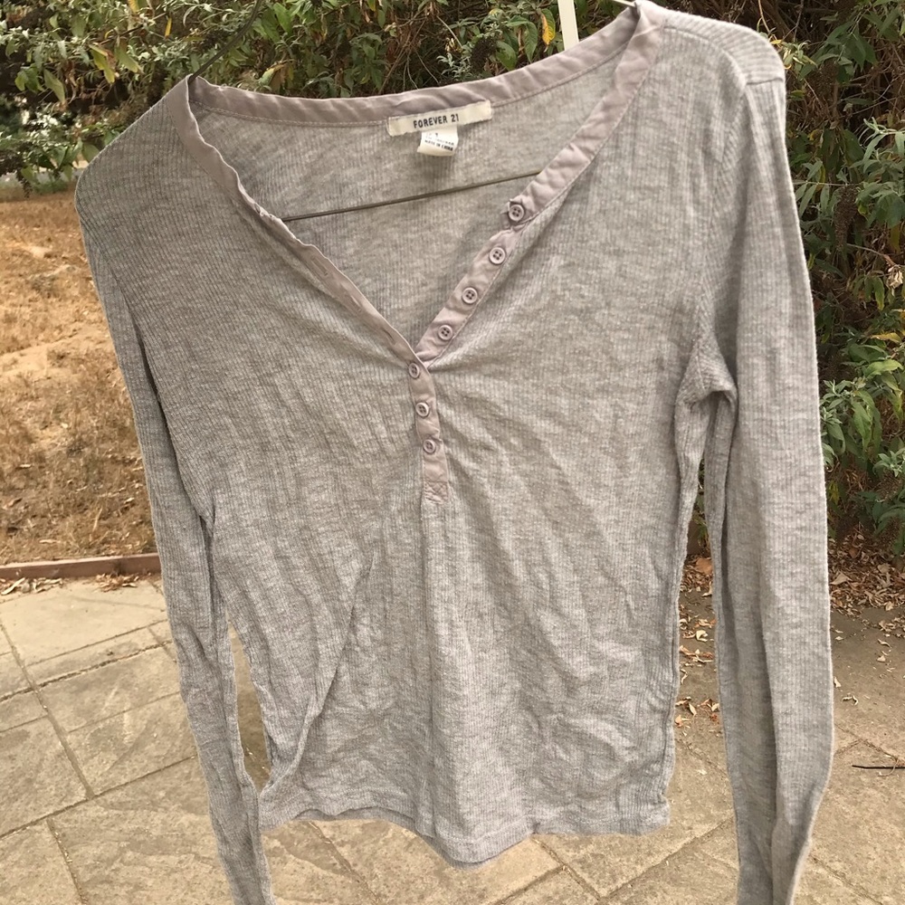 Grey Forever 21 Long Sleeve | 5 for 25